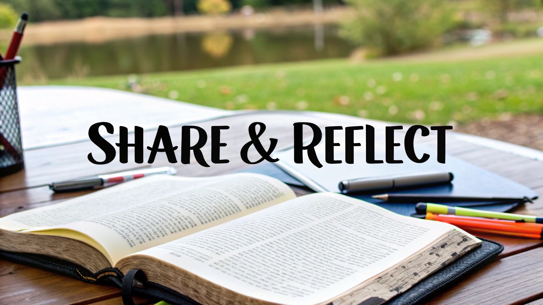 Group of people discussing during a Bible study.